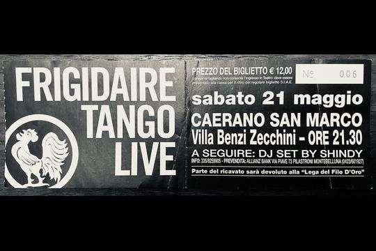 Biglietto · Villa Benzi, Caerano San Marco (TV) · 21 mag